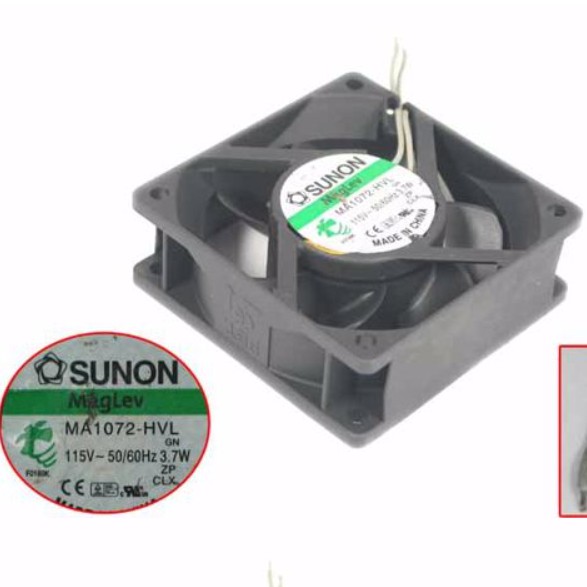 Original SUNON MA1072-HVL Cooling Fan AC 115V 3.7W 2wires MA1072-HVL Fans